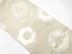 アンティーク　亀甲繋ぎ模様織り出し袋帯（材料）